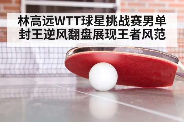 林高远WTT球星挑战赛男单封王逆风翻盘展现王者风范